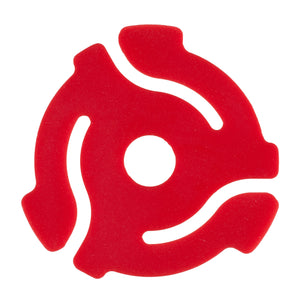 Red 45rpm Record Insert Adapters