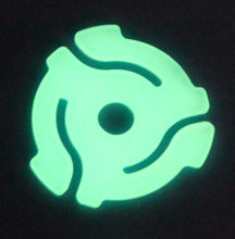 Load image into Gallery viewer, Glow in the Dark 45rpm Record Insert Adapters
